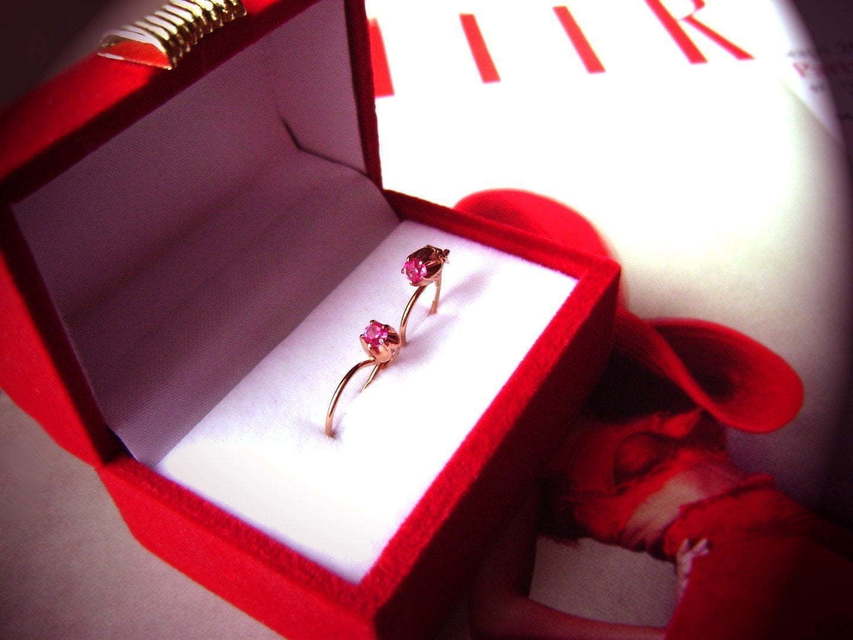 Серьги Рубин из Розовое (красное) золото от Ювелирный салон Jewellery Art 1