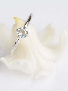 Помолвочное кольцо с аквамарином AOG-ER-0120 из Белое золото от Ювелирный салон Art of glow 2