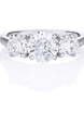 Помолвочное кольцо с тремя крупными бриллиантами AOG-ER-0094 из Белое золото от Ювелирный салон Art of glow 1