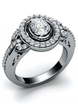 Шикарное помолвочное кольцо с бриллиантами AOG-ER-0051 из Белое золото от Ювелирный салон Art of glow 1