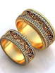Роскошные обручальные кольца с бриллиантами AOG-WR-0030 из Розовое (красное) золото от Ювелирный салон Art of glow 1