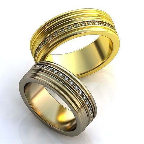 Обручальные кольца Анэля Арт.050 из Желтое золото от Ювелирный салон ROYAL DIAMONDS 1