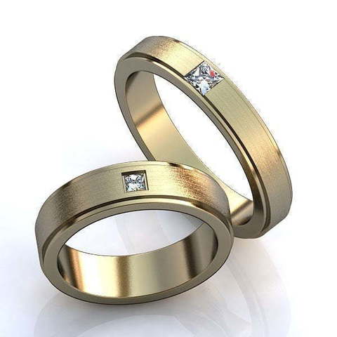 Обручальные кольца Веста Арт.009 из Желтое золото от Ювелирный салон ROYAL DIAMONDS 1