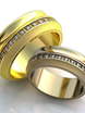 Обручальные кольца Калерия Арт.059 из Желтое золото от Ювелирный салон ROYAL DIAMONDS 1