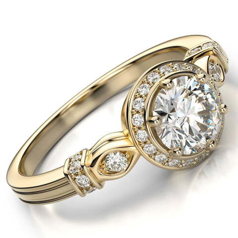 Обручальное кольцо Sea of Love из Желтое золото от Ювелирный салон Jewelry & Diamonds 1