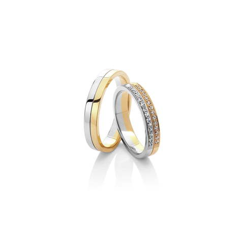 Обручальное кольцо 28-016 из Комбинированные от Ювелирный салон Vasilev and Kulagin 1
