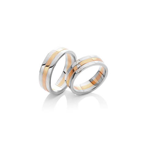 Обручальное кольцо 28-022 из Комбинированные от Ювелирный салон Vasilev and Kulagin 1