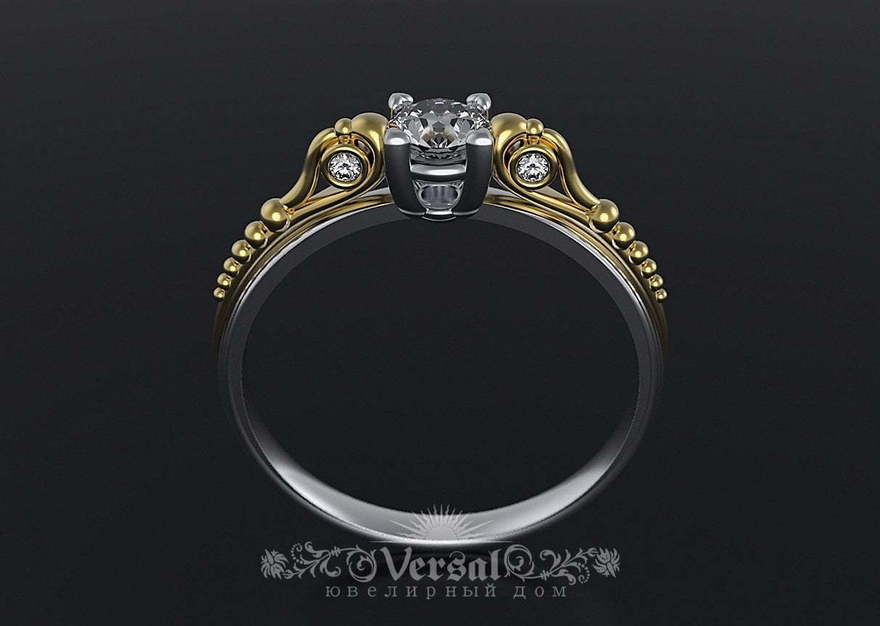 Помолвочное кольцо VGPKP0090 из Белое золото, Платина от Ювелирный Дом Версаль 1