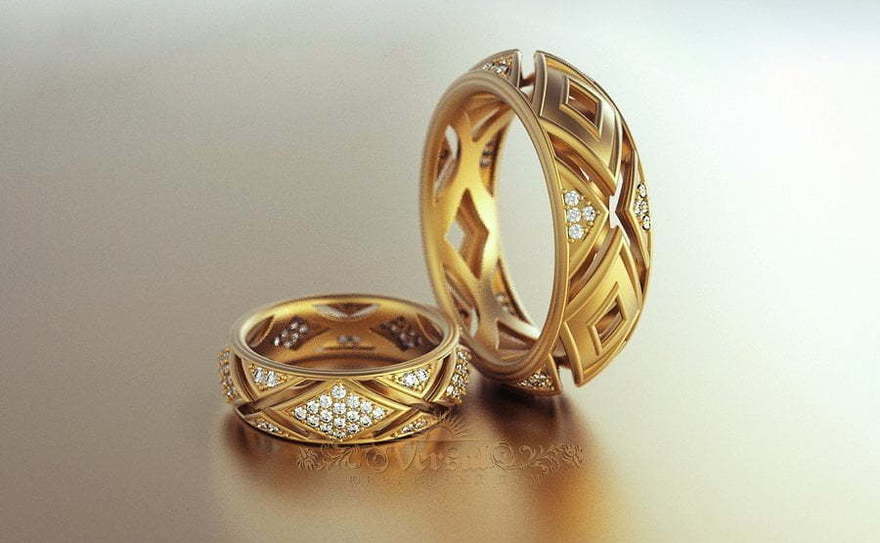 Обручальные кольца VGOK0065 из Желтое золото от Ювелирный Дом Версаль 1