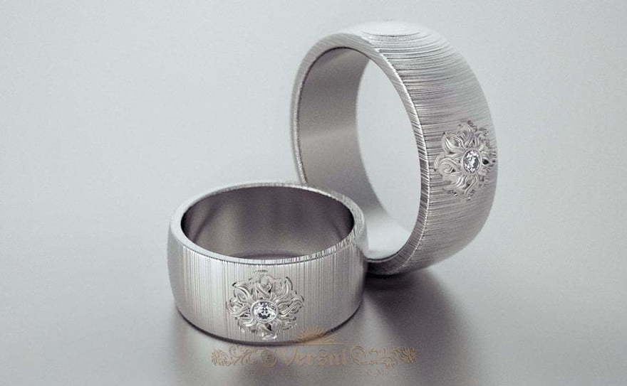 Обручальные кольца VGOK0105 из Белое золото от Ювелирный Дом Версаль 1