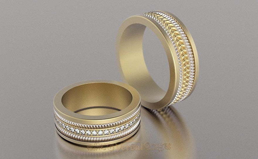 Обручальные кольца VGOK0108 из Желтое золото от Ювелирный Дом Версаль 1
