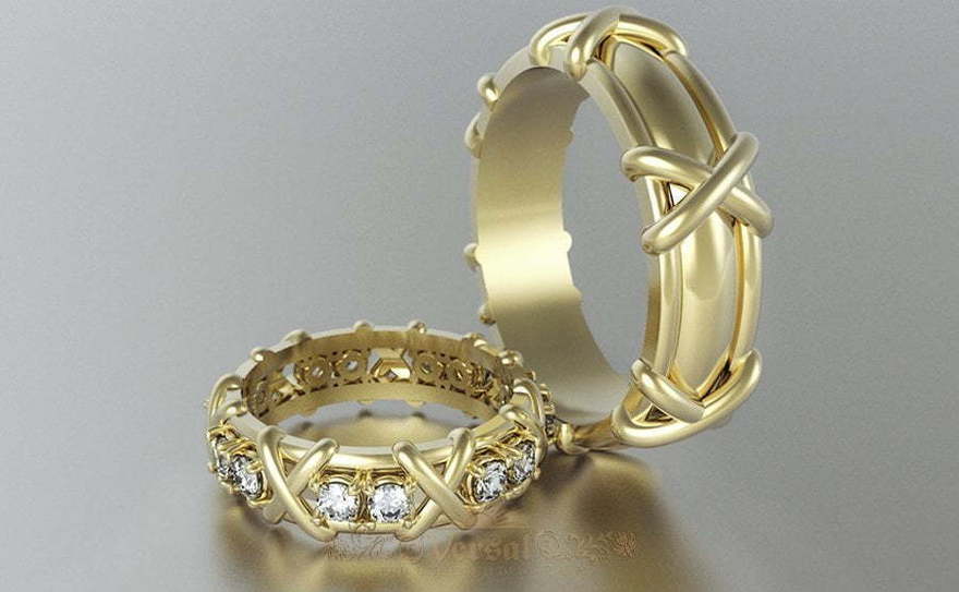 Обручальные кольца VGOK0127 из Желтое золото от Ювелирный Дом Версаль 1