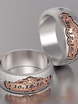 Обручальные кольца VGOK0089 из Белое золото, Платина, Комбинированные от Ювелирный Дом Версаль 2
