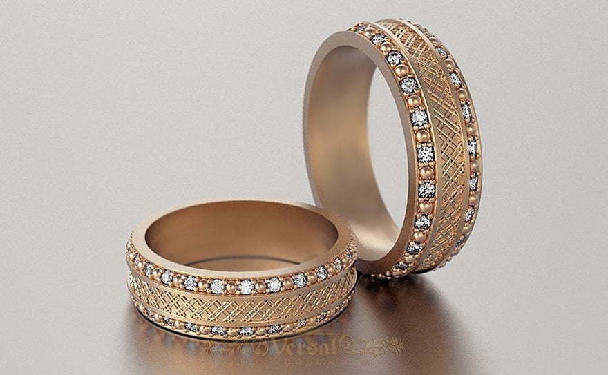 Обручальные кольца VGOK0002 из Розовое (красное) золото от Ювелирный Дом Версаль 1