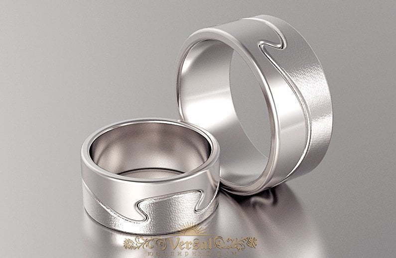Обручальные кольца VGOK0084 из Белое золото от Ювелирный Дом Версаль 1