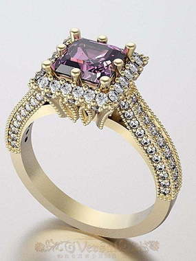 Помолвочное кольцо VGJK0036 из Белое золото, Желтое золото от Ювелирный Дом Версаль 2