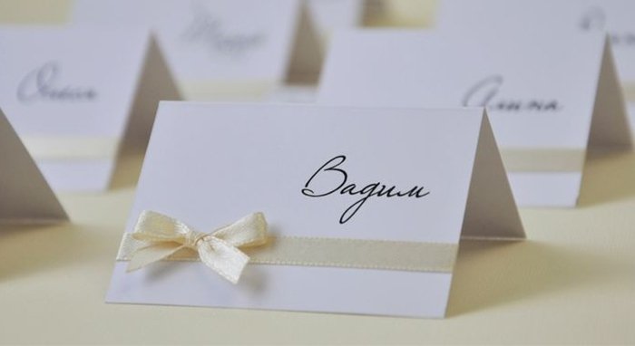 Рассадочные карточки на свадьбу, как сделать самим
