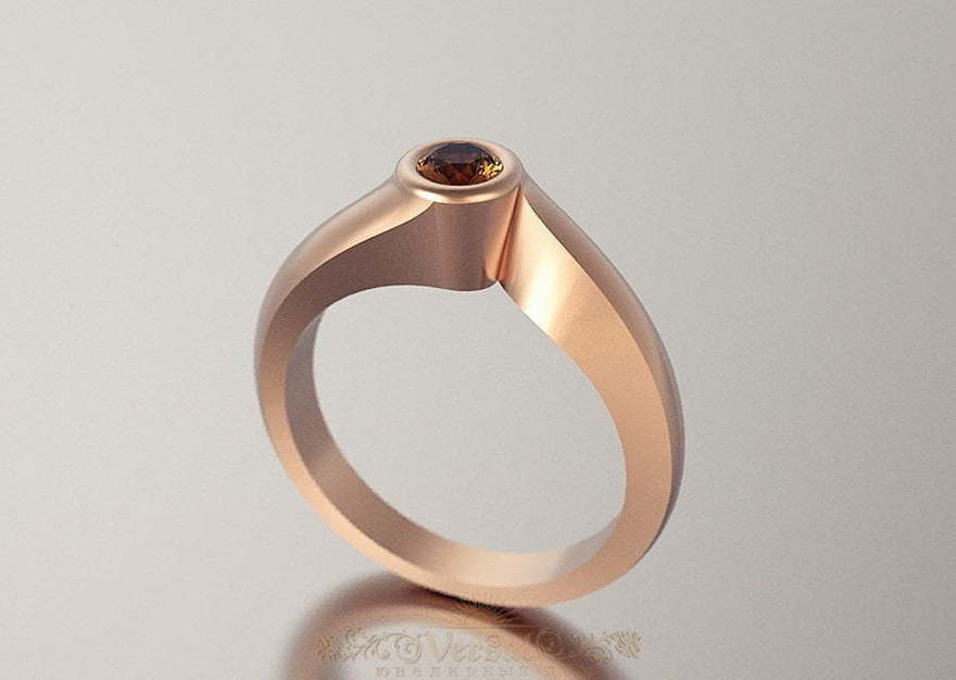 Помолвочное кольцо VGPK0050 из Розовое (красное) золото от Ювелирный Дом Версаль 1