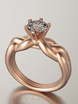 Помолвочное кольцо VGPK0062 из Розовое (красное) золото от Ювелирный Дом Версаль 1