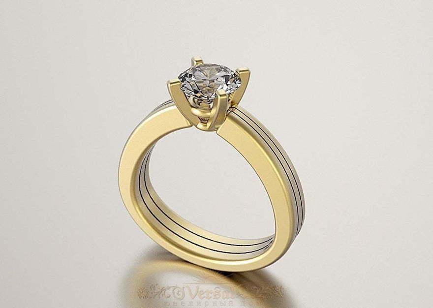 Помолвочное кольцо VGPK0024 из Желтое золото от Ювелирный Дом Версаль 1