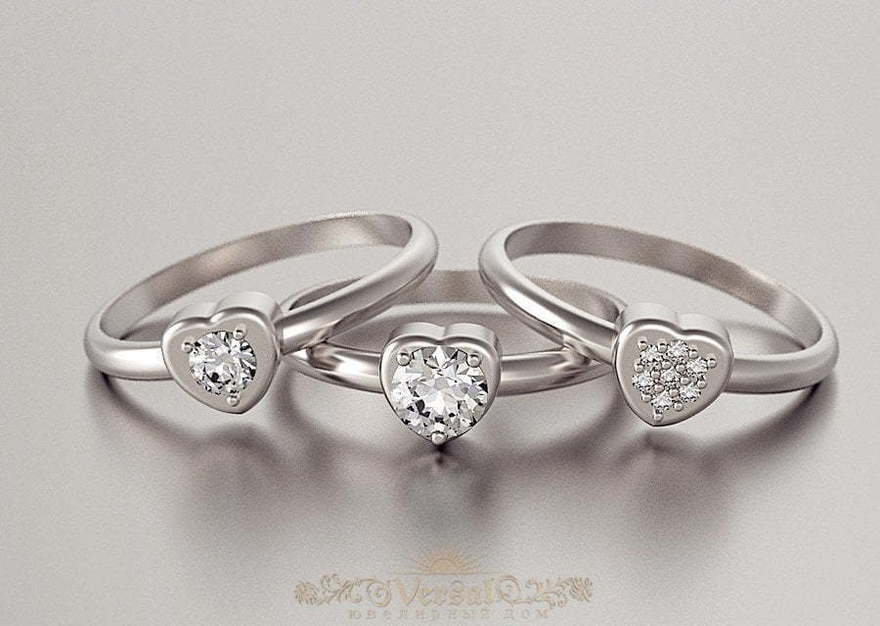 Помолвочное кольцо VGPK0100 из Желтое золото, Белое золото, Розовое (красное) золото, Платина от Ювелирный Дом Версаль 2