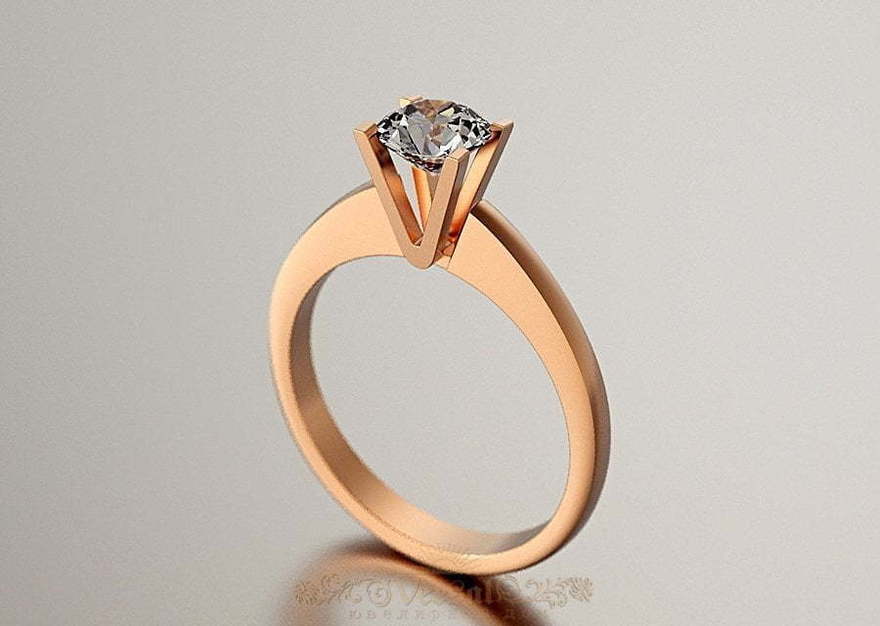 Помолвочное кольцо VGPK0097 из Розовое (красное) золото от Ювелирный Дом Версаль 1