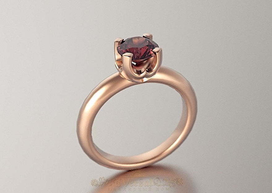 Помолвочное кольцо VGPK0035 из Розовое (красное) золото от Ювелирный Дом Версаль 1