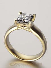 Помолвочное кольцо VGPK0001 из Белое золото, Желтое золото от Ювелирный Дом Версаль 2