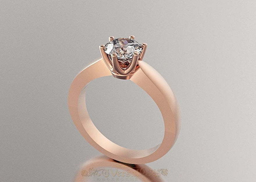 Помолвочное кольцо VGPK0033 из Розовое (красное) золото от Ювелирный Дом Версаль 1