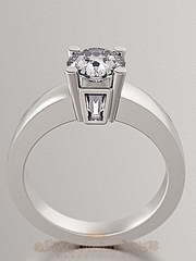 Помолвочное кольцо VGPK0014 из Белое золото, Желтое золото от Ювелирный Дом Версаль 1