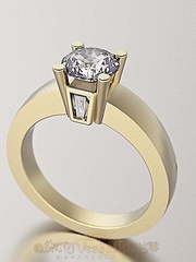 Помолвочное кольцо VGPK0014 из Белое золото, Желтое золото от Ювелирный Дом Версаль 2