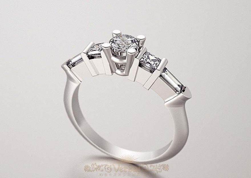 Помолвочное кольцо VGPK0003 из Желтое золото, Белое золото от Ювелирный Дом Версаль 2