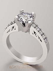 Помолвочное кольцо VGPK0016 из Белое золото, Желтое золото, Платина от Ювелирный Дом Версаль 1