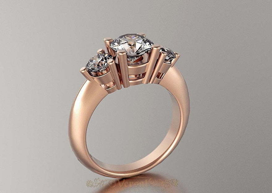 Помолвочное кольцо VGPK0039 из Розовое (красное) золото от Ювелирный Дом Версаль 1