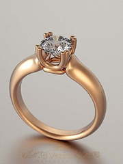 Помолвочное кольцо VGPK0052 из Розовое (красное) золото от Ювелирный Дом Версаль 1