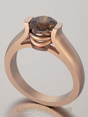 Помолвочное кольцо VGPK0002 из Розовое (красное) золото от Ювелирный Дом Версаль 1