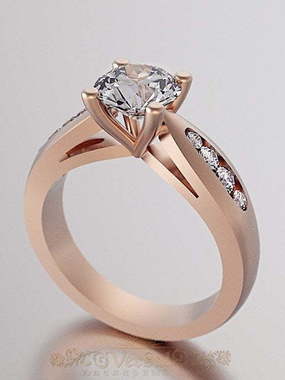 Помолвочное кольцо VGPK0029 из Розовое (красное) золото от Ювелирный Дом Версаль 1