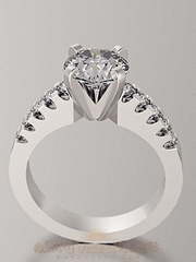 Помолвочное кольцо VGPK0015 из Белое золото, Желтое золото, Платина от Ювелирный Дом Версаль 1