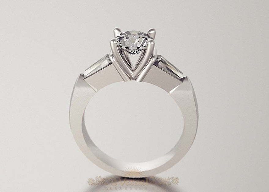 Помолвочное кольцо VGPK0059 из Желтое золото, Белое золото от Ювелирный Дом Версаль 2