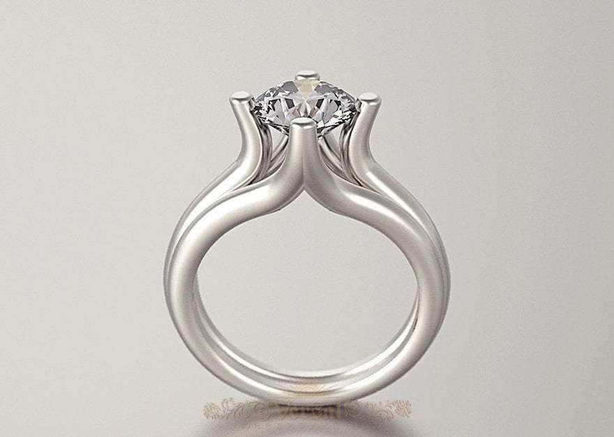 Помолвочное кольцо VGPK0022 из Белое золото, Желтое золото, Платина от Ювелирный Дом Версаль 1