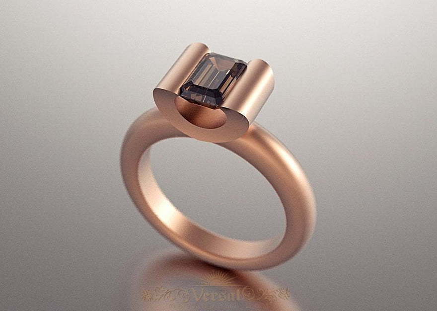 Помолвочное кольцо VGPK0019 из Розовое (красное) золото от Ювелирный Дом Версаль 1