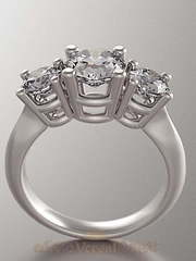 Помолвочное кольцо VGPK0046 из Белое золото, Желтое золото, Платина от Ювелирный Дом Версаль 2