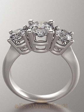 Помолвочное кольцо VGPK0046 из Белое золото, Желтое золото, Платина от Ювелирный Дом Версаль 2