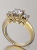 Помолвочное кольцо VGPK0034 из Белое золото, Желтое золото, Платина от Ювелирный Дом Версаль 2