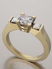 Помолвочное кольцо VGPK0005 из Белое золото, Желтое золото, Платина от Ювелирный Дом Версаль 2