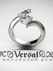 Помолвочное кольцо VGPK0021 из Белое золото, Желтое золото от Ювелирный Дом Версаль 1