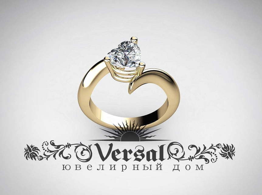 Помолвочное кольцо VGPK0021 из Желтое золото, Белое золото от Ювелирный Дом Версаль 2