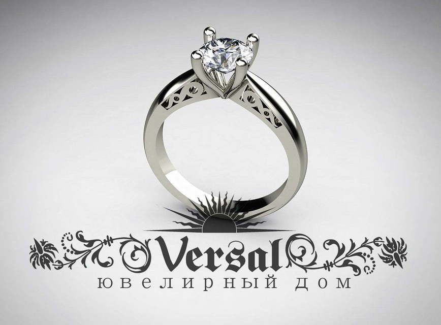 Помолвочное кольцо VGPK0031 из Белое золото, Желтое золото от Ювелирный Дом Версаль 1