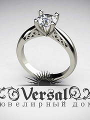 Помолвочное кольцо VGPK0031 из Белое золото, Желтое золото от Ювелирный Дом Версаль 1