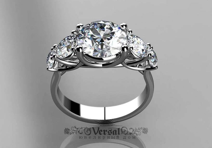 Помолвочное кольцо VGPK0096 из Белое золото от Ювелирный Дом Версаль 2